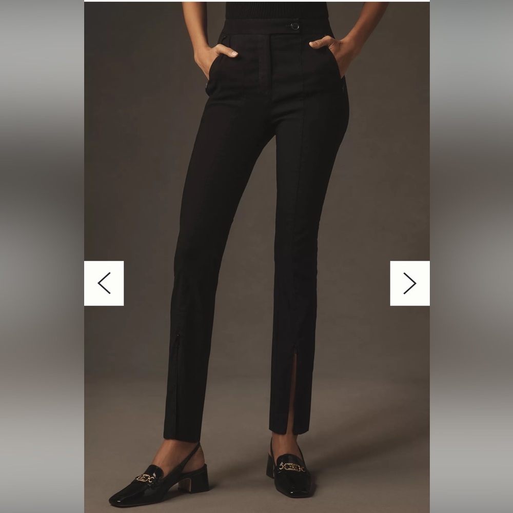 Anthropologie Zip-to-Flare Slim Pants